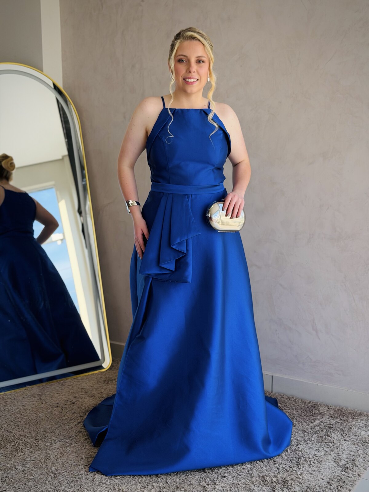 Vestido longo azul royal Miss Amores