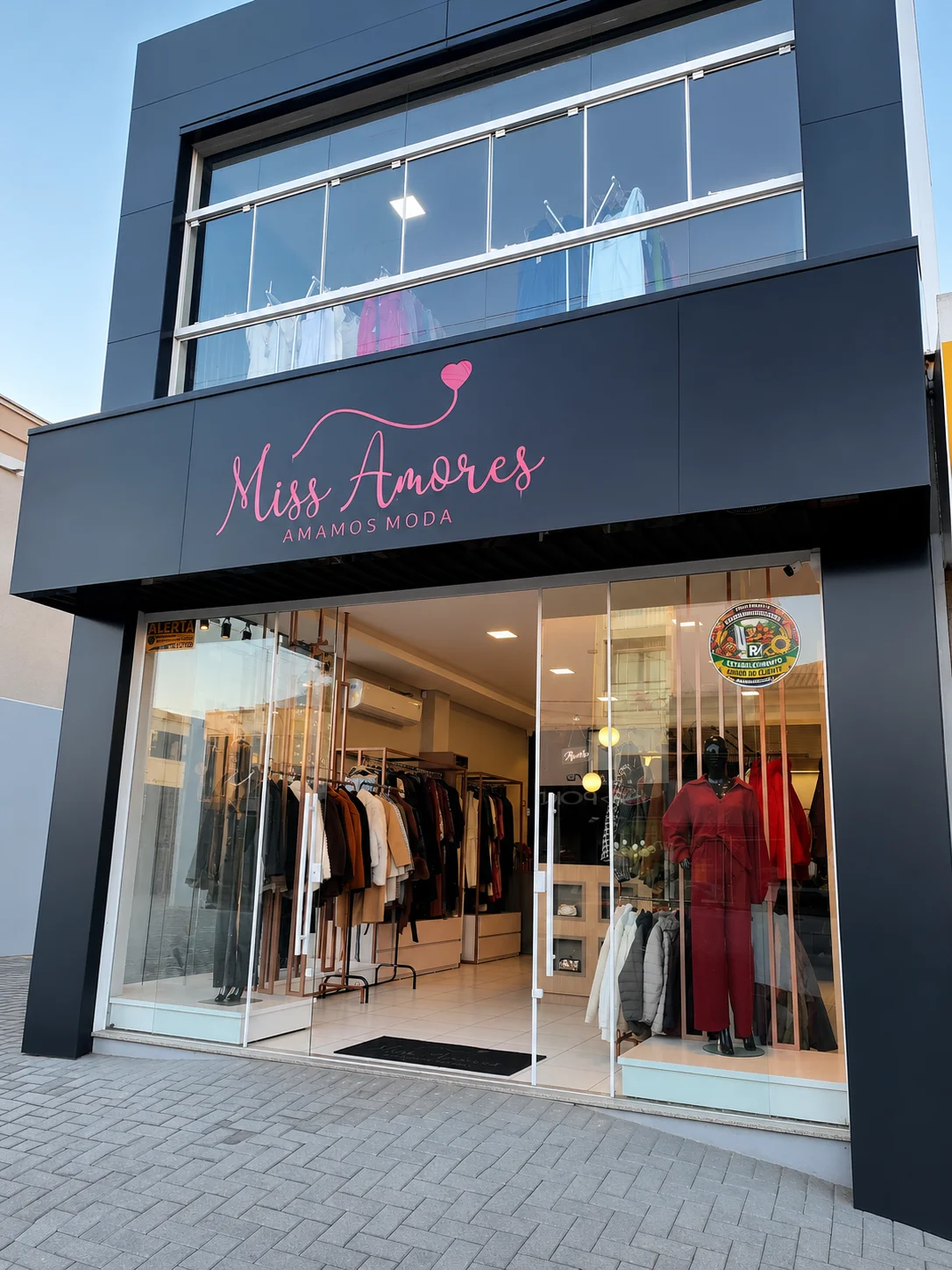 Fachada da loja Miss Amores em Prudentópolis